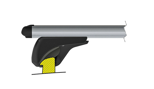 Nordrive ALUMIA – rögzítés integrált tetősínre