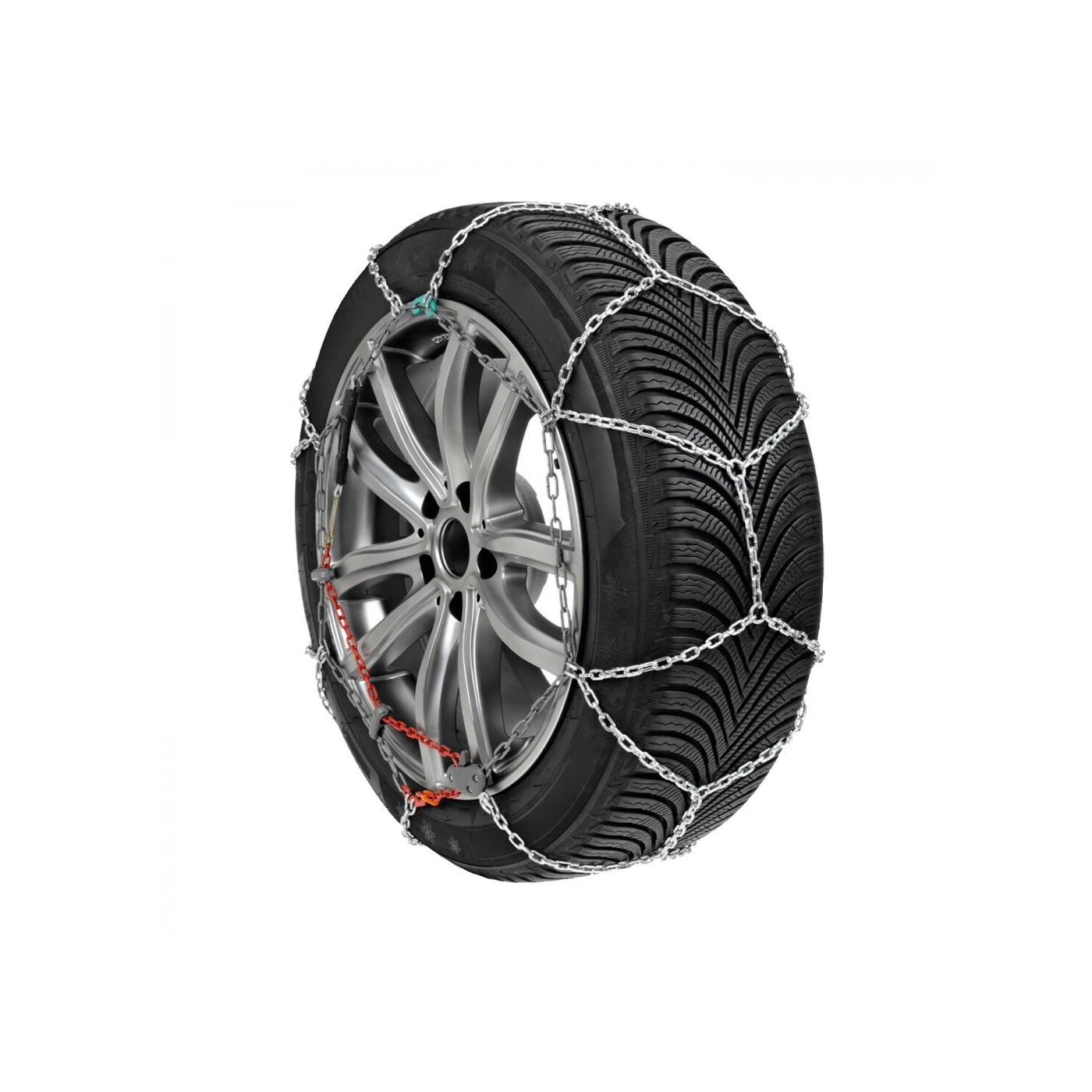 Catene da neve 9mm Gruppo 13 - Misura 225/55 R18 - OMOLOGATE ONorm 5117,  TUV, GS