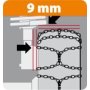 SnowDrive R-9 Gr.10  - snehové reťaze 9mm