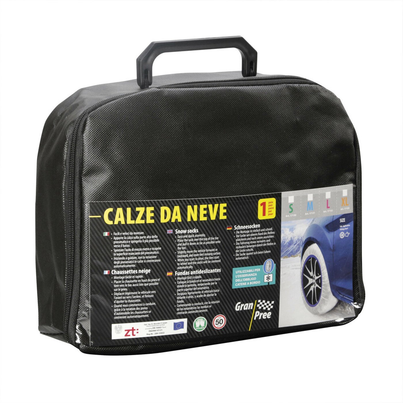Gran Pree Textilné sněhové řetězy veľkosť 225/50-R17