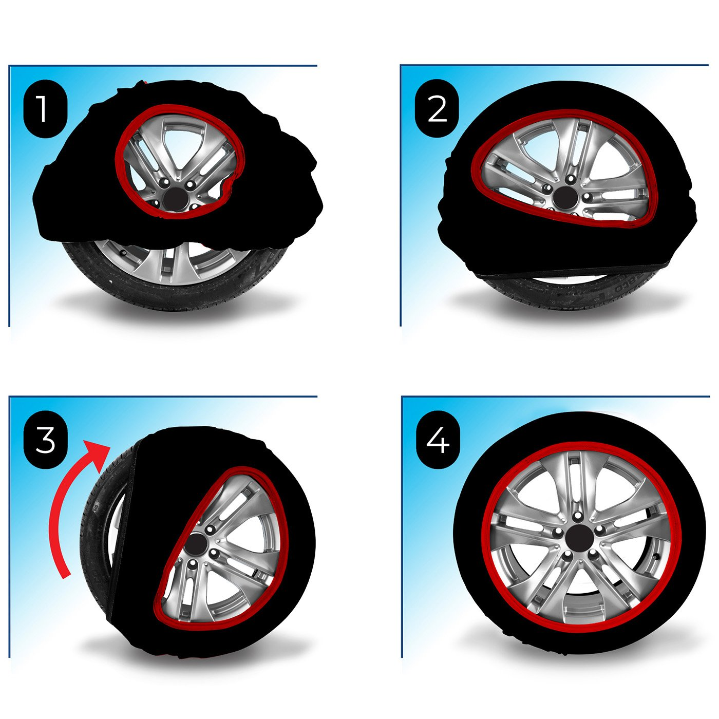 DAC Textilné sněhové řetězy Maranello SUPER X - 235/80 R16
