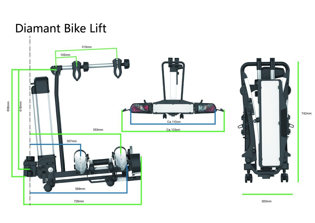 Nosič 2 kol Pro-USER Diamant BIKE LIFT