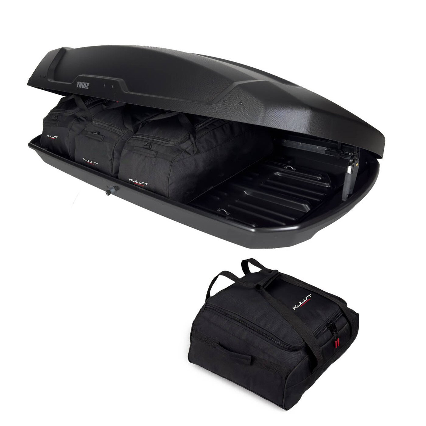 Sada 4 cestovných tašiek Kjust do strešného boxu Thule Force XT - XL