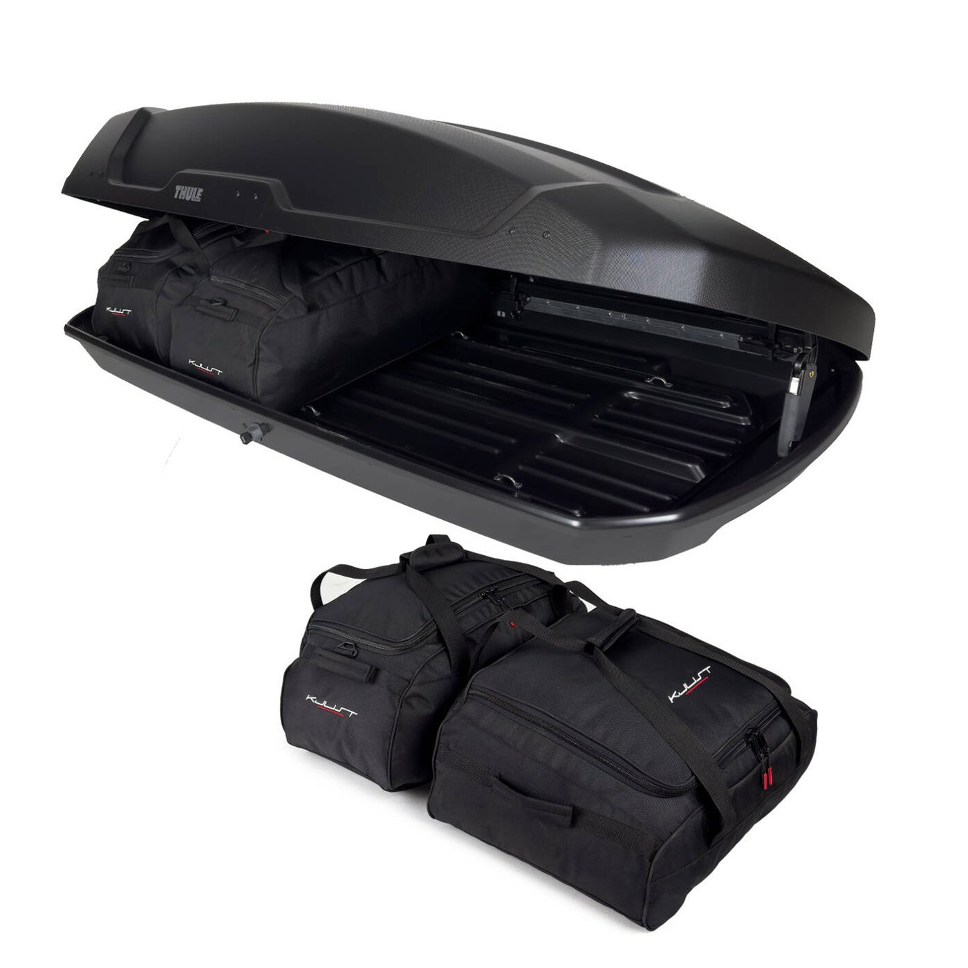 Sada 4 cestovných tašiek Kjust do strešného boxu Thule Force XT - XL