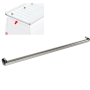 NORDRIVE nerezový valec Kargo Rack System - 180cm