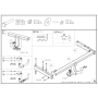 Galia Ťažné zariadenie A0236 typ C pre AUDI A6 - 4dv , r 1997-2004