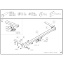 Galia Ťažné zariadenie C0575 typ A pre CITROEN C4 - 4dv , od r 2008
