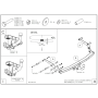 Galia Ťažné zariadenie D0446 typ A pre DACIA Sandero Stepway II - hatchback , r 2013-2020