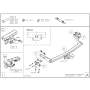 Galia Ťažné zariadenie D0425 typ C pre DODGE Journey - SUV , od r 2008