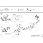 Galia Ťažné zariadenie D0425 typ A pre FIAT Freemont - SUV , od r 2011