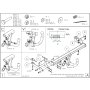 Galia Ťažné zariadenie F1415 typ C pre FIAT Panda Cross - hatchback , od r 2012