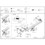 Galia Ťažné zariadenie H0526 typ C pre HONDA Jazz - hatchback , r 2002-2008