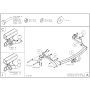 Galia Ťažné zariadenie H0775 typ A pre HYUNDAI H 300 - dodávka , od r 2008