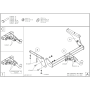 Galia Ťažné zariadenie J0076 typ A pre JEEP Liberty - SUV , r 2001-2008