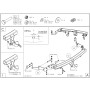 Galia Ťažné zariadenie K0286 typ A pre KIA Sorento - SUV , r 2002-2009