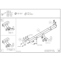 Galia Ťažné zariadenie R0496 typ C pre LAND ROVER Freelander - SUV , r 1998-2007