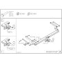 Galia Ťažné zariadenie L0305 typ A pre LEXUS NX 350H - SUV , od r 2022