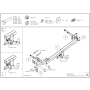 Galia Ťažné zariadenie M1046 typ A pre MERCEDES E - 4dv , r 2002-2009