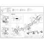Galia Ťažné zariadenie C0546 typ C pre MITSUBISHI Outlander - SUV , r 2007-2012