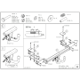 Galia Ťažné zariadenie O0445 typ C pre OPEL Meriva - MPV , r 2002-2010