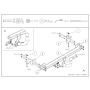 Galia Ťažné zariadenie O0565 typ A pre OPEL Zafira A - MPV , r 1999-2005