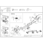 Galia Ťažné zariadenie C0546 typ C pre PEUGEOT 4007 - SUV , od r 2007