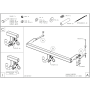 Galia Ťažné zariadenie S0726 typ A pre SUBARU Forester - SUV , r 1997-2008