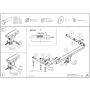 Galia Ťažné zariadenie S1035 typ C pre SUBARU Forester - SUV , r 2008-2013