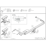 Galia Ťažné zariadenie T0805 typ A pre TOYOTA Corolla Cross - Crossover , od r 2022