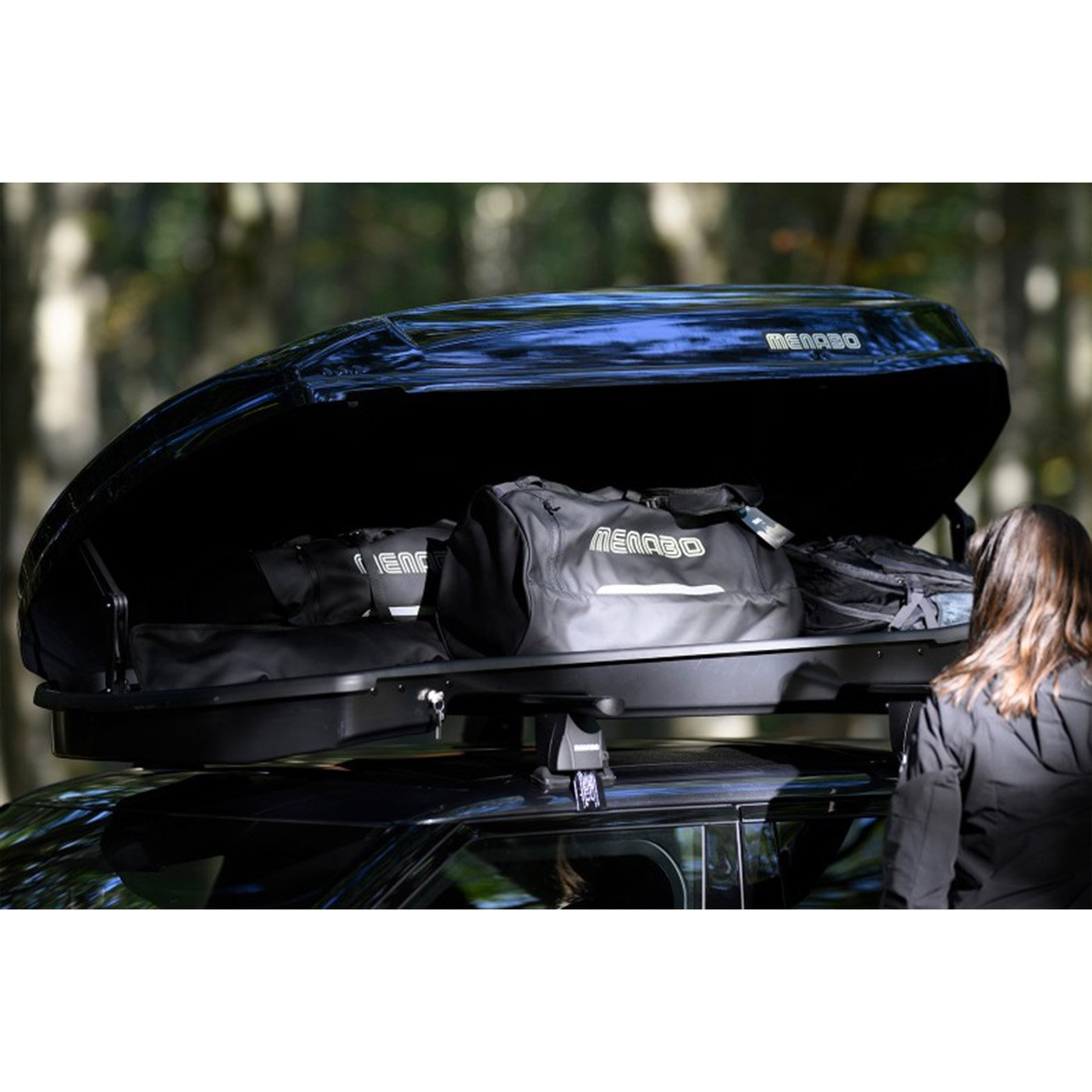 Střešní box Menabo Satellite 600 Black Duo