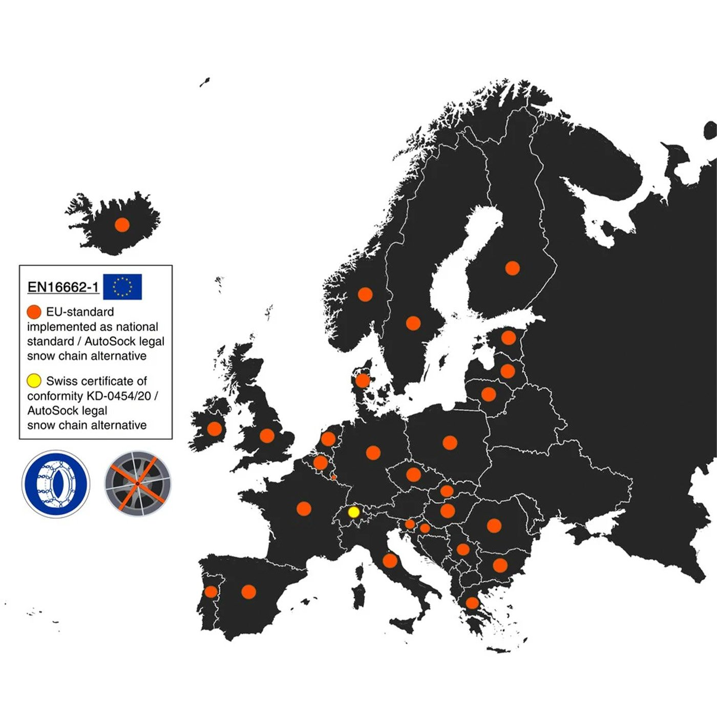 Textilné sněhové řetězy Menabo Snow Socks T83 - 255/60R15